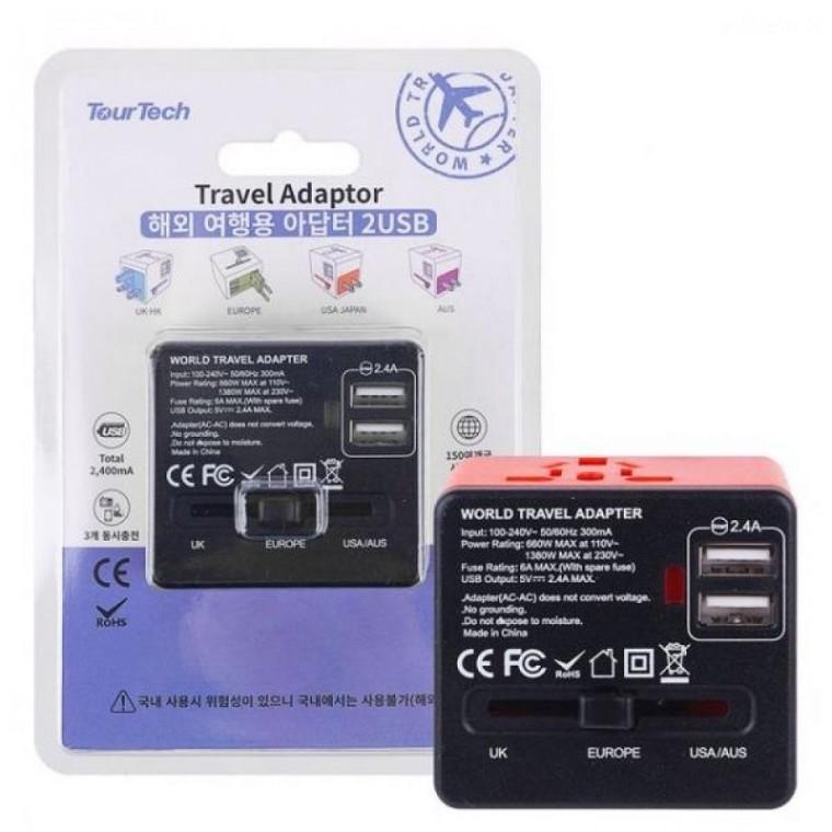 멀티 디디샵 해외 여행용 2USB 어뎁터