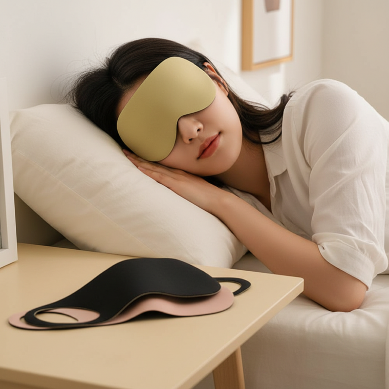 빛 차단 3D 수면 안대 여행용 아이템 눈 완화 편안한 휴식 잠잘 때 5개입
