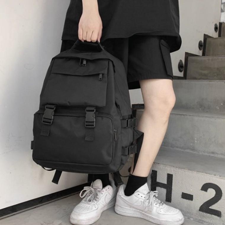 캐주얼 포켓 백팩 대학생 책가방 데일리백