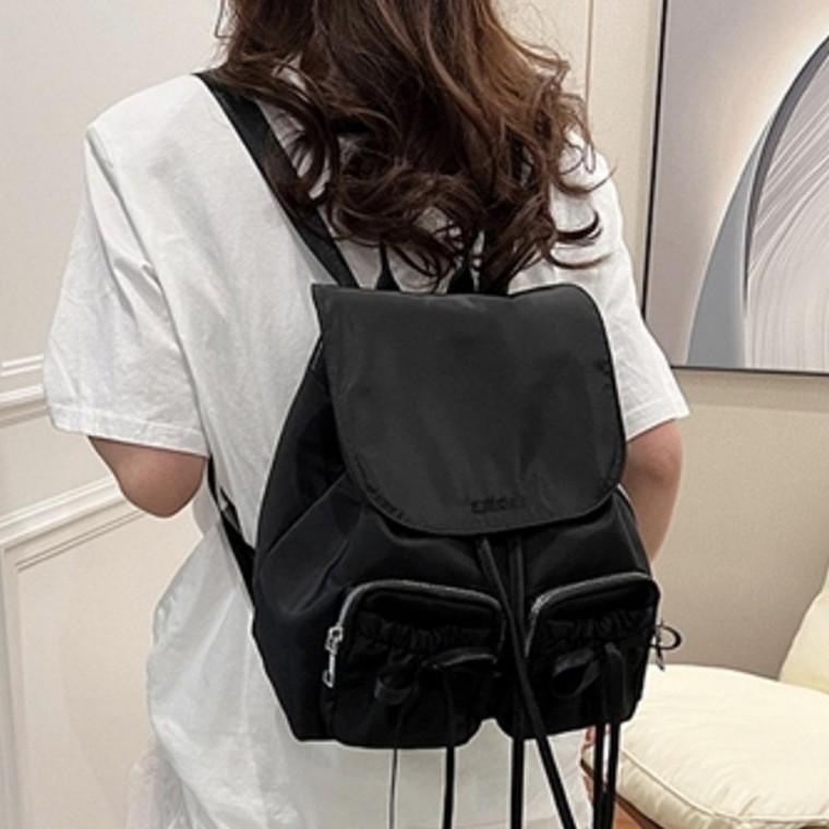 리본끈 포인트 캐주얼한 여성 백팩 여대생 직장인백 랍슨유통