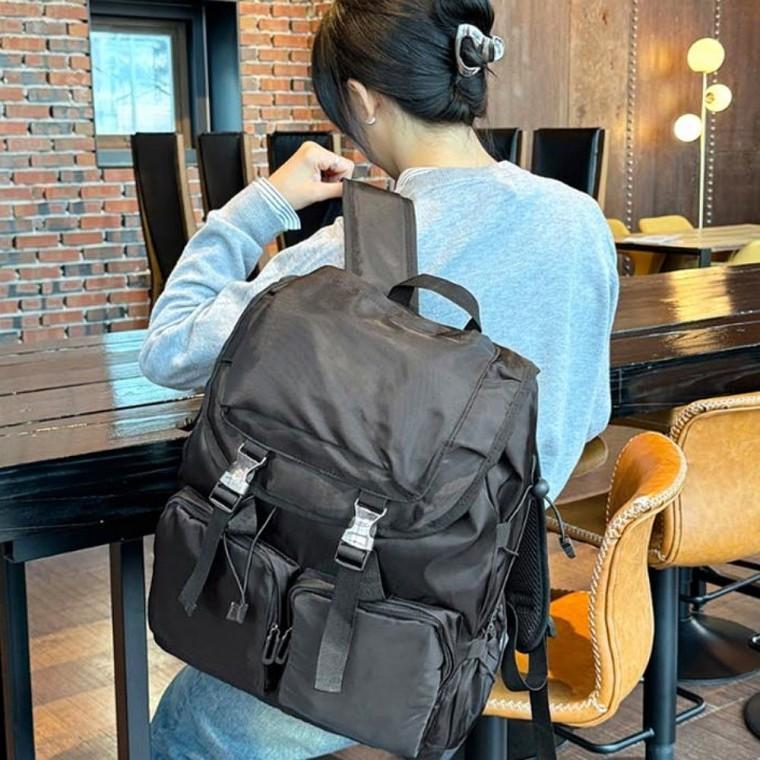 큰 대용량 나이론 남녀 배낭 공용 백팩 빅사이즈 버클