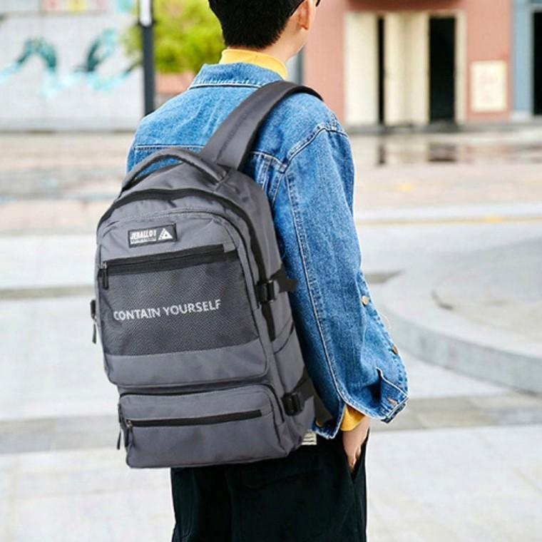 백팩 학생용 데일리 메쉬 캐주얼 가방 포켓 남녀공용