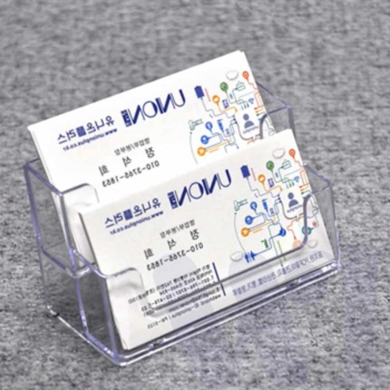 2단 명함정리함 명함꽂이 99x58x47mm 아크릴명함꽂이 명함꽃이