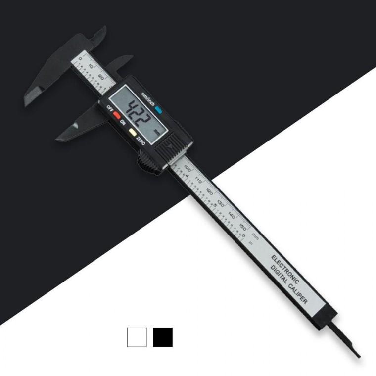 다용도 LCD 0 150mm 디지털 캘리퍼스 측정 공구 가정용 다기능 실버 블랙 r형