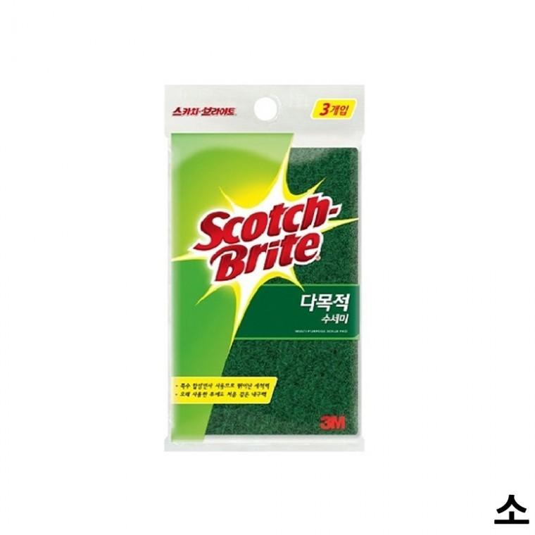 다목적 수세미 소형 3개 청소 다용도 주방 욕실 화장실