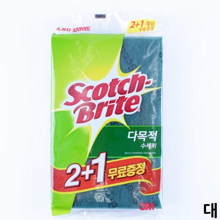 다목적 수세미 화장실 다용도 대형 3개 주방 욕실 청소