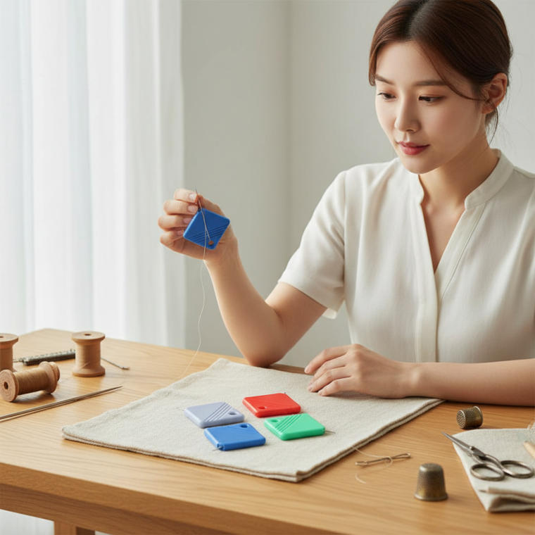 초보자용 자동 바늘귀 실꿰기 도구 수예 바느질 용품 다용도 재봉 부자재