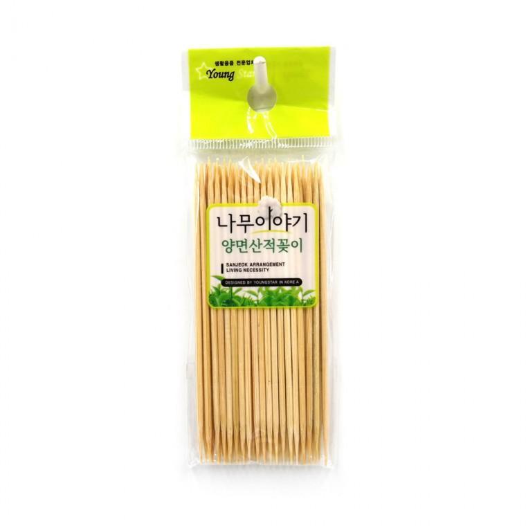산적 다용도 양면 산적꽂이 꽂이 미니 10cm 꼬치 50P 일회용품 주방잡화