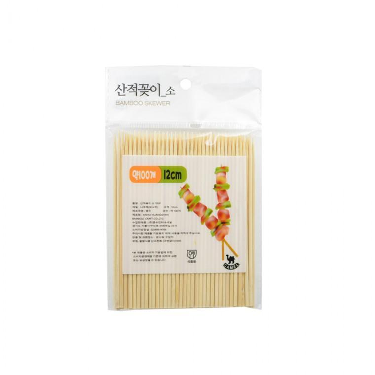 다용도 산적꽂이 소형 12cm 100P 일회용품 꼬치 주방잡화 산적 분식