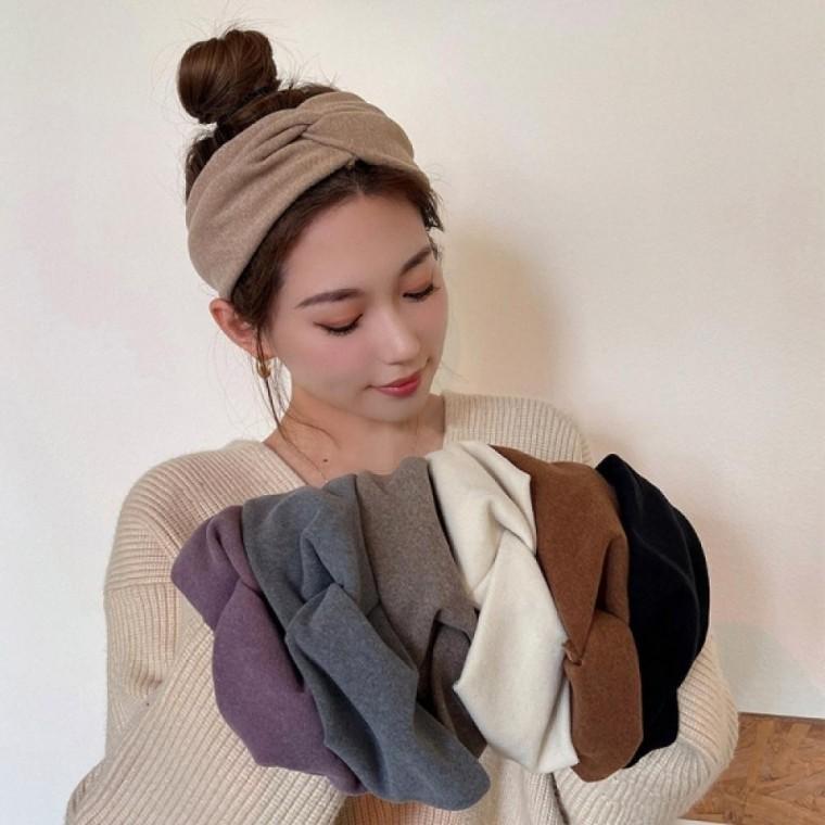 빈티지 헤어밴드 부드러운 다용도 여성 헤어 반다나