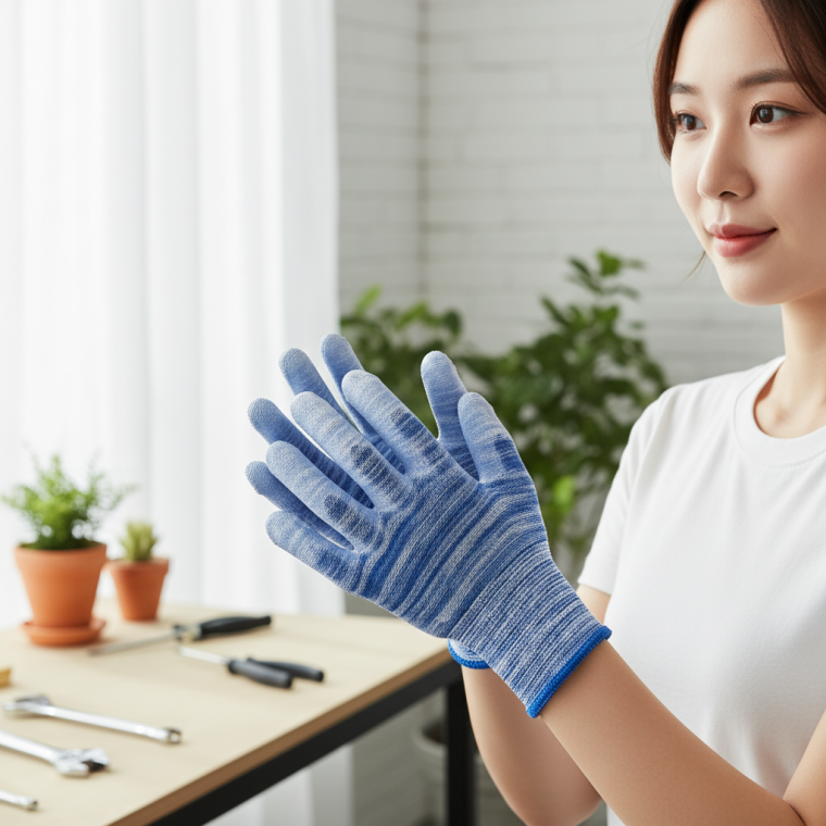 논슬립 다용도 안전 장갑 정비용 원예용 작업 목장갑 튼튼한 내구성 12세트