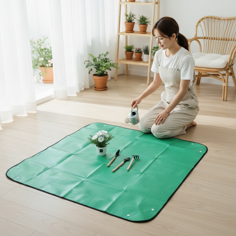 가드닝 원예용 대형 방수포 100CM 다용도 식물 관리 작업 깔판