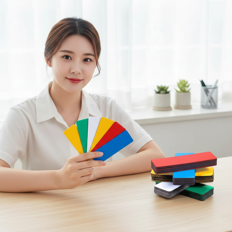 컬러 고무 자석 스티커 메모 보드 부착용 마그네틱 시트 냉장고 다용도 자석판