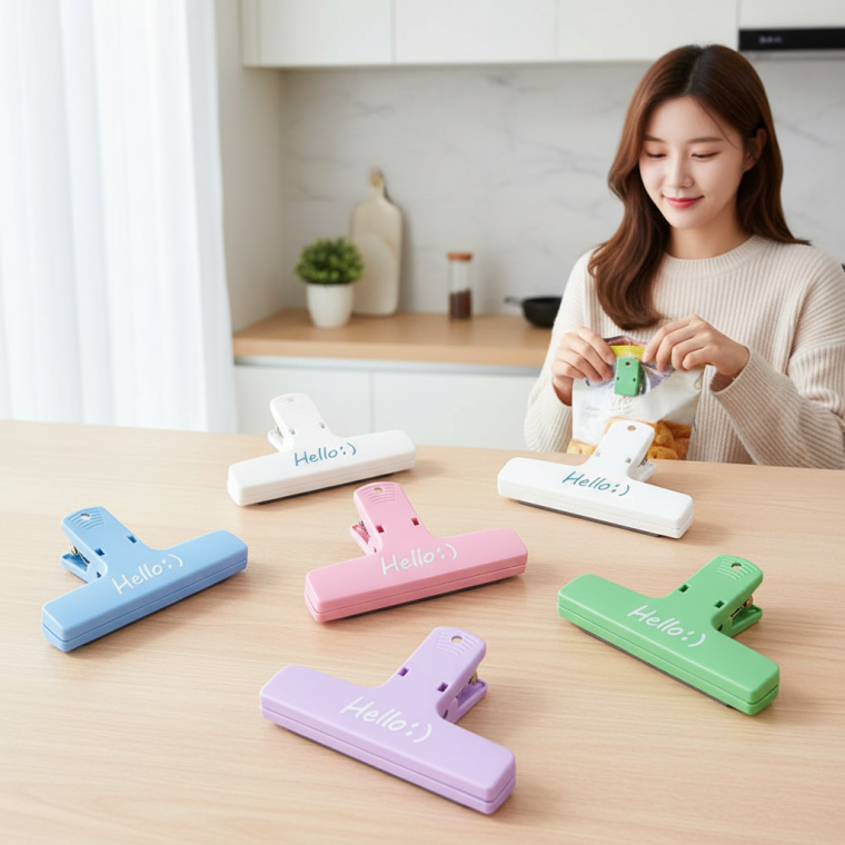 주방 음식물 보관 밀봉 집게 과자 봉지 밀폐 클립 조미료 습기 차단용 다용도