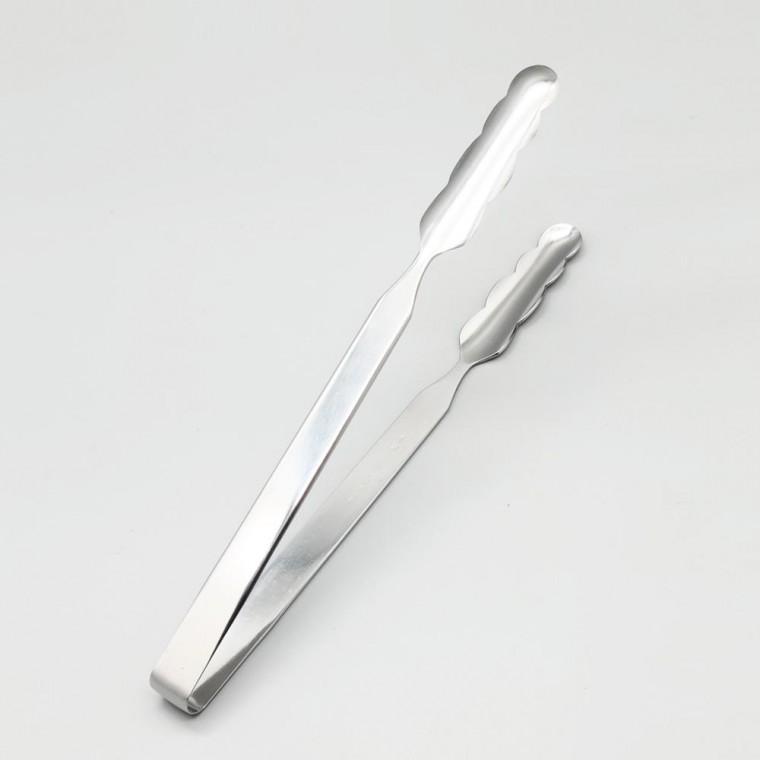 일자형 스텐 주방 집게 23cm 서빙 바베큐 캠핑 요리용 다용도