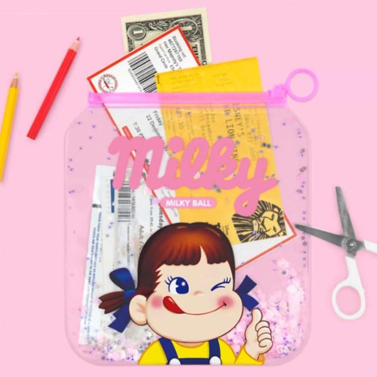 투명 글리터 파우치 지퍼백 색연필파우치 두꺼운지퍼백 지퍼팩 연필파우치 티켓파우치 PVC파우치 미니파우