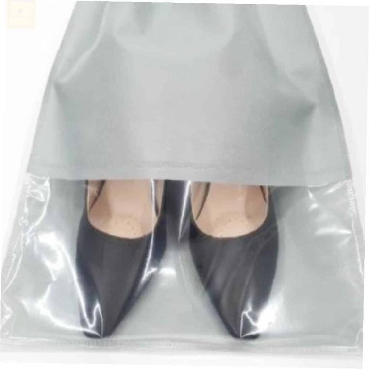 신발주머니 그레이 부직포파우치 부직포케이스 신발보관파우치