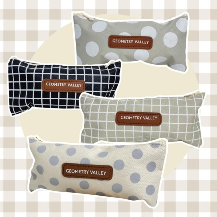 4색 1개 귀여운 예쁜 천필통 봉제필통 패브릭 파우치 지퍼 주머니 펜파우치 대학생