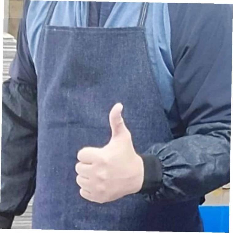 포켓 데님 앞치마 청앞치마 카페앞치마 미술앞치마