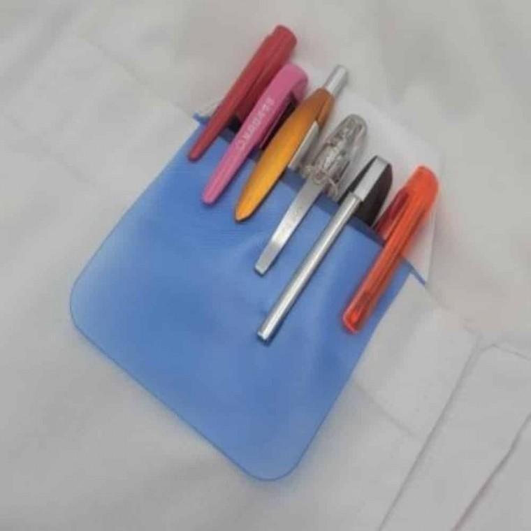 볼펜홀더 펜꽃이 포켓필통 간호사주머니 널스포켓 필통 블루