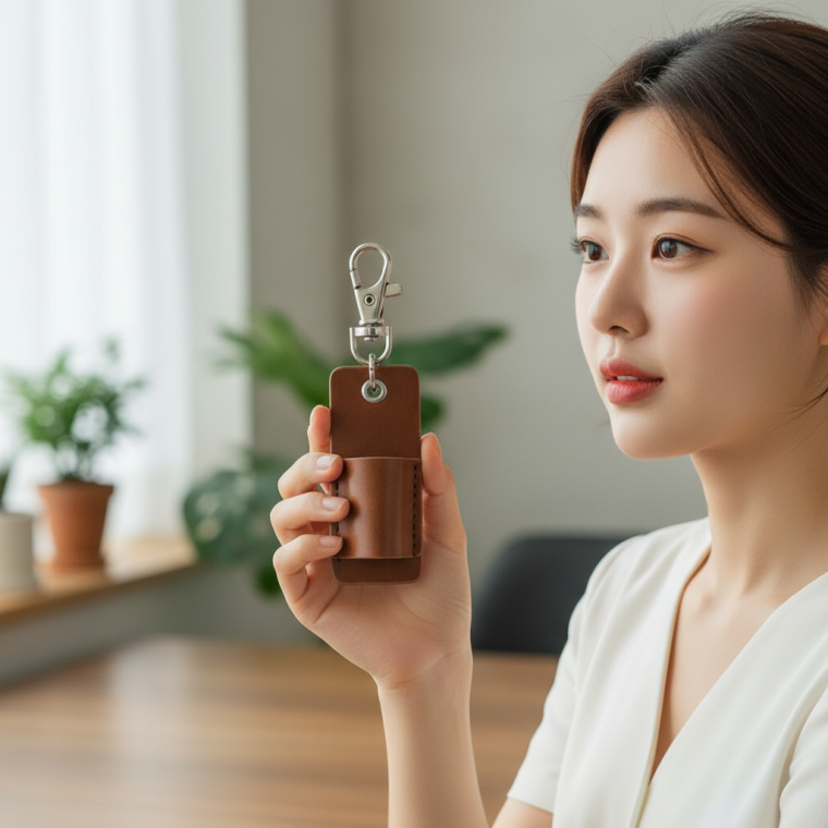 고급 가죽 필통 휴대용 펜 파우치 행사 단체 선물용 필기구 보관 케이스