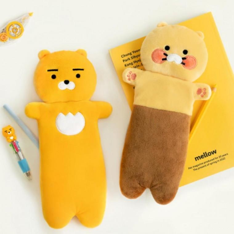 카카오프렌즈 춘식이 라이언 캐릭터 봉제필통