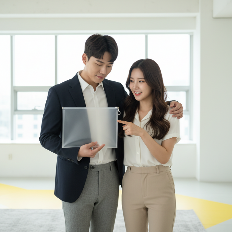 A4 투명 지퍼백 서류 보관 파우치 슬라이드형 방수 필통 문서 정리 가방