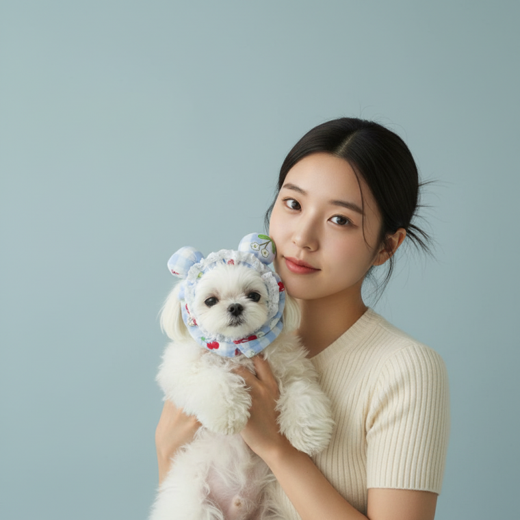 강아지 미용 머리띠 반려견 셀프 용품 애견 털 정리 헤어밴드 고정용