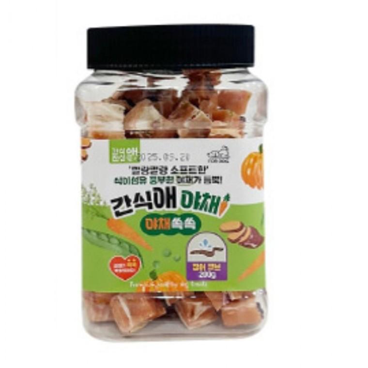 간식애야채 강아지 간식 애견간식 야채 장어큐브 200g