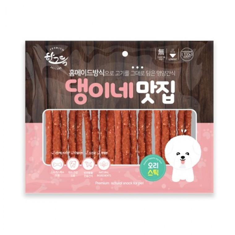 댕이네맛집 강아지 간식 육포 애견간식 오리스틱 300g