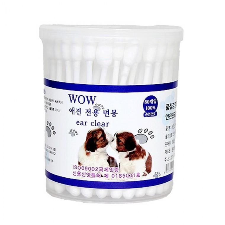 (3개묶음)[와우한빛] 애견 면봉 80p