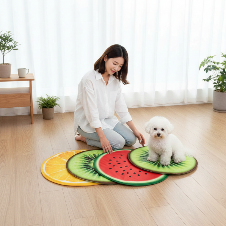 강아지 여름 대리석 고양이 애견 아이스 방석 반려동물 시원한 냉감 패드 펫 침대