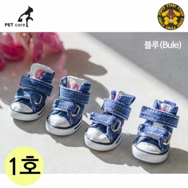 캔버스 애견 신발 운동화 강아지 신발 아웃도어 산책