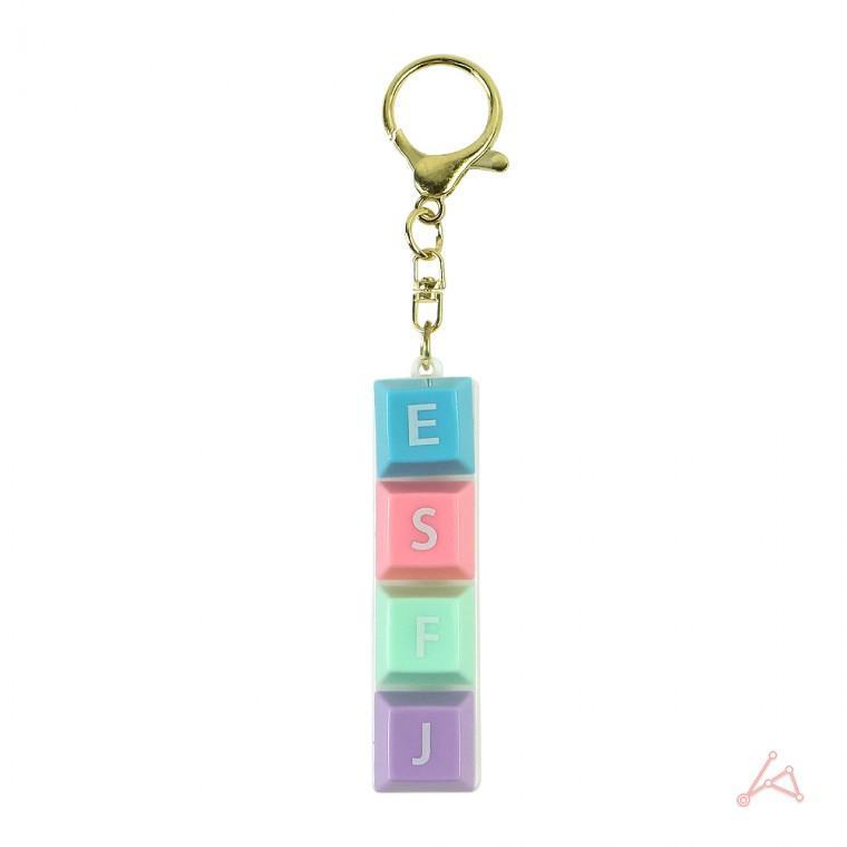 MBTI 키링 열쇠고리 만들기 키홀더 이니셜 키보드 딸깍이 키트 키캡 가방걸이 아크릴 알파벳키링키트