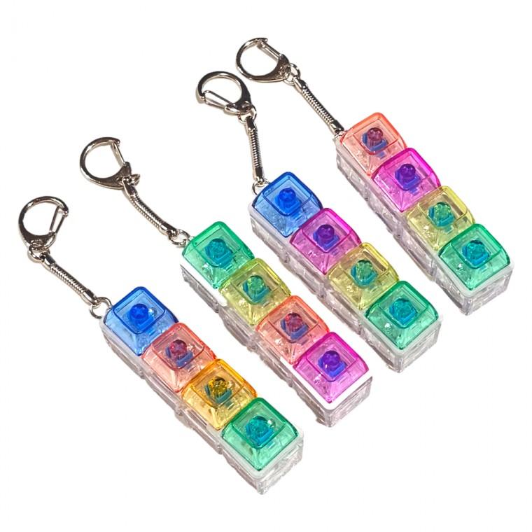 LED 4구 키캡 키링 클릭커 클리커
