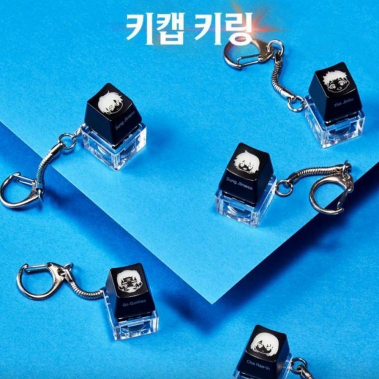 5종 미니 세트 판타지 키캡 아이템 키링 LED 키홀더 포인트 테마 장식