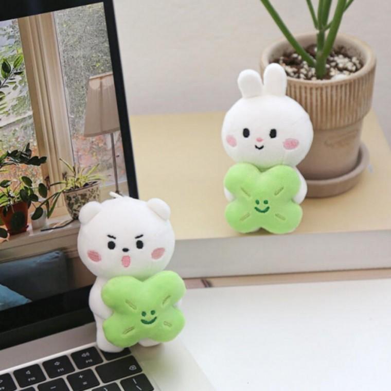 모찌타운 행운 키링 캐릭터 말랑이 열쇠고리 가방 장식 귀여운 행운 인형 고리