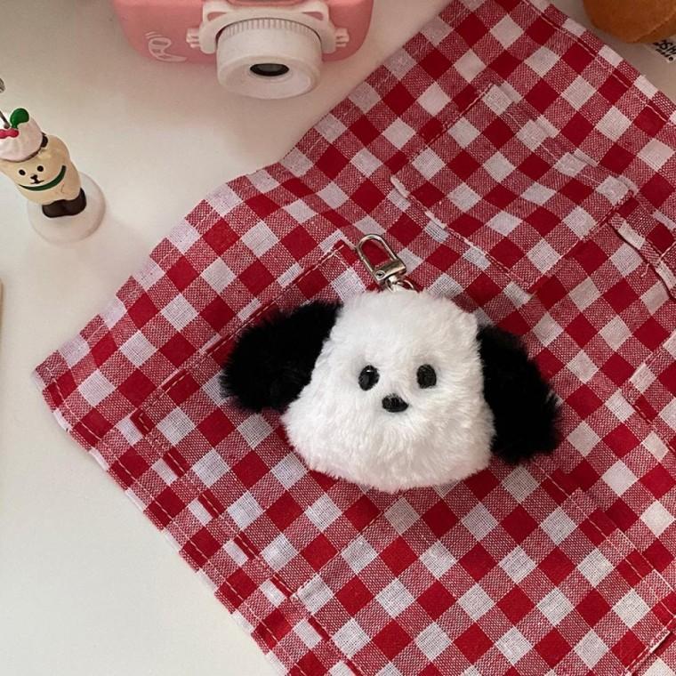 귀여운 복실 댕댕이 키링 인형 가방 열쇠고리