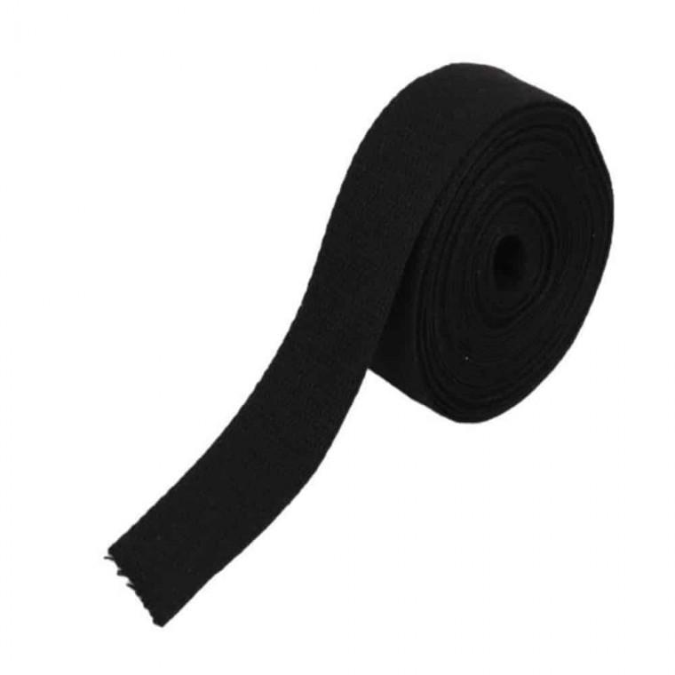 가방부자재 에코백끈 웨빙끈 파우치끈 웨이빙끈 블랙 38mm x 5m
