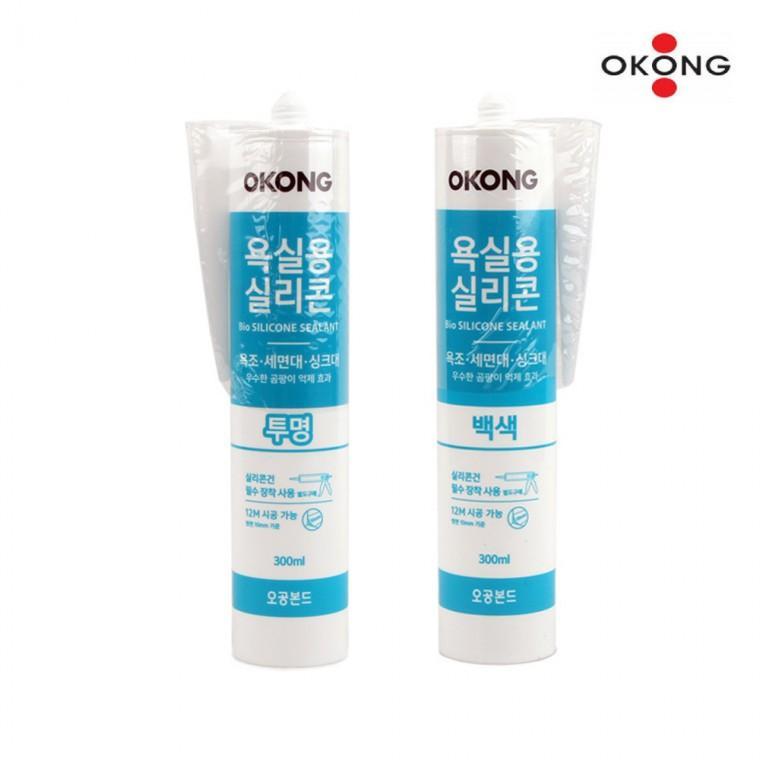 욕실용 바이오 실리콘 욕실 300ml 투명 백색 곰팡이억제 주방 택1 화장실
