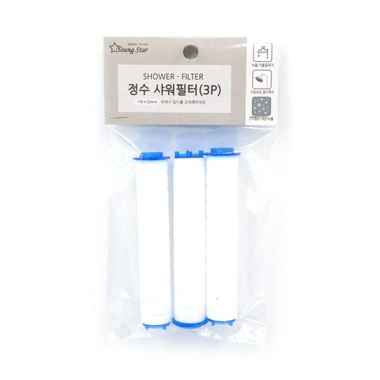 영 정수 샤워기헤드 샤워 필터 리필 정수샤워기 3개 기 기헤드 기교체 욕실샤워기 욕실
