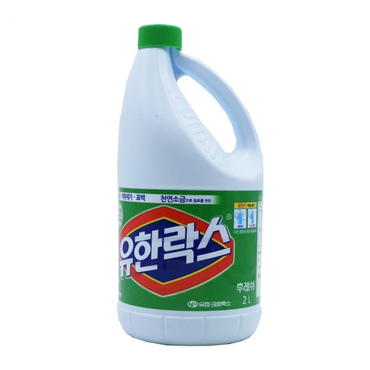 유한락스 후레쉬 2L 용기 욕실청소 배수구 곰팡이제거 세면대 화장실청소