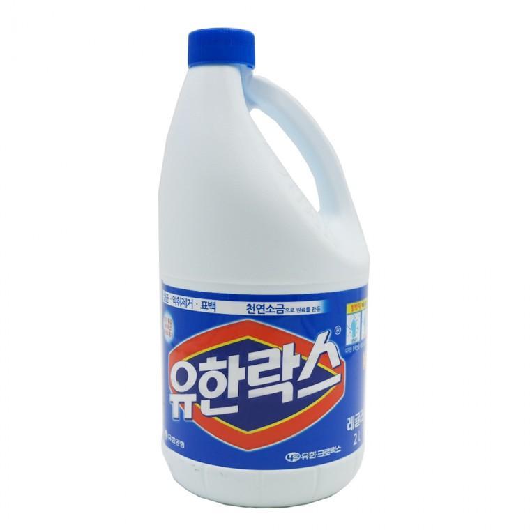 화장실청소 유한락스 레귤러 2L 용기 욕실청소 배수구 세면대 곰팡이제거