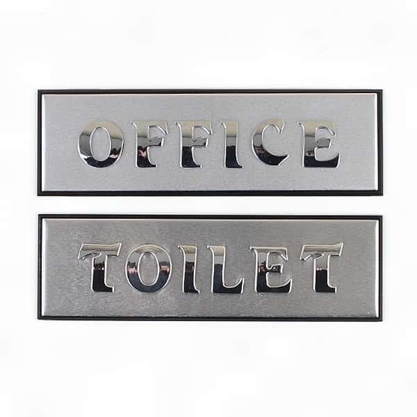 화장실 표지판 office toilet 알루미늄 안내판 욕실 부착식 고급