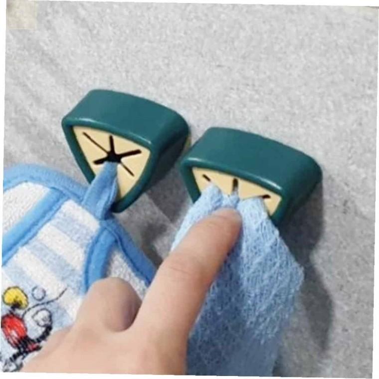 무타공 타올걸이 다크그린 욕실걸이 무타공걸이 수건걸이