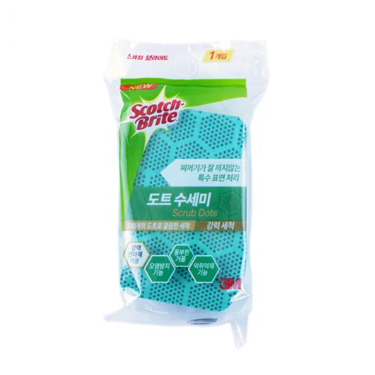 욕실 강력 도트수세미 1개 세척 주방 설거지 청소