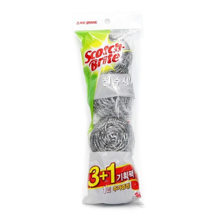 설거지 철수세미 45g 3+1개 세척 주방 청소 욕실
