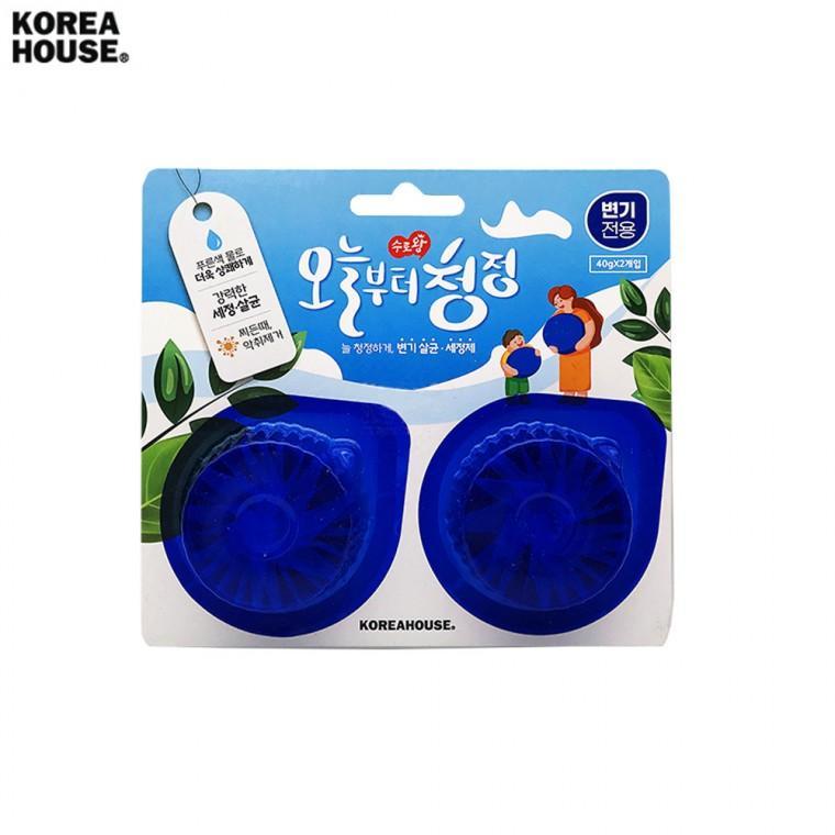 욕실용품 오늘부터 청정 변기세정제 40g 2개 클리너 변기청소 변기세정 악취제거