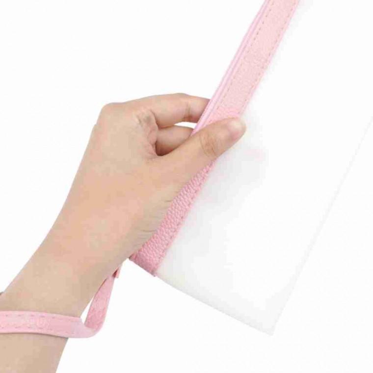 다목적 휴대용 투톤 파우치 쿠션퍼프 화장품파우치