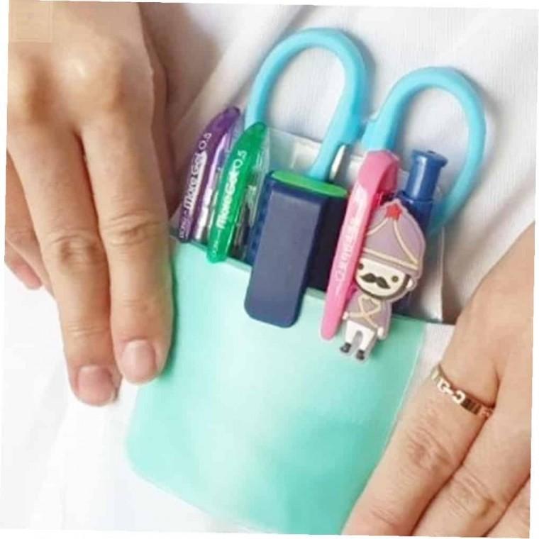 널스포켓 그린 주머니볼펜꽂이 간호사주머니볼펜꽂이 주머니파우치